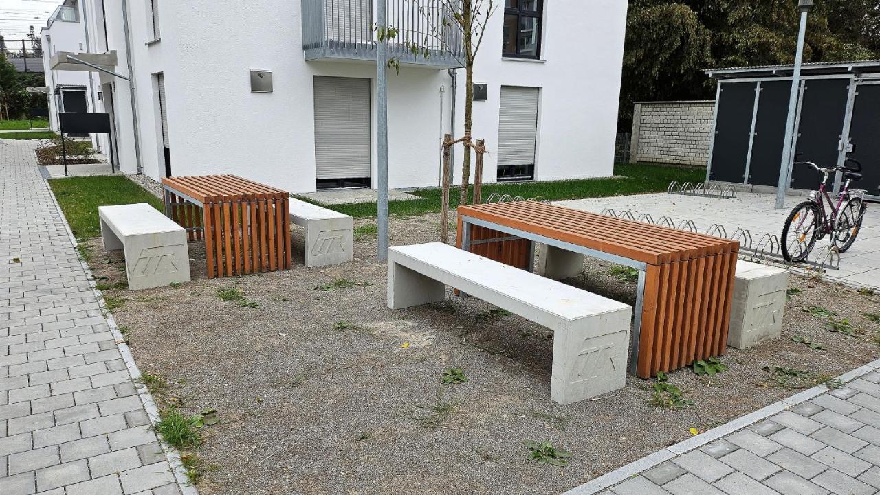 Apartment Kueche Arbeitsplatz Netflix Wlan Barrierefrei Augsburgo Exterior foto